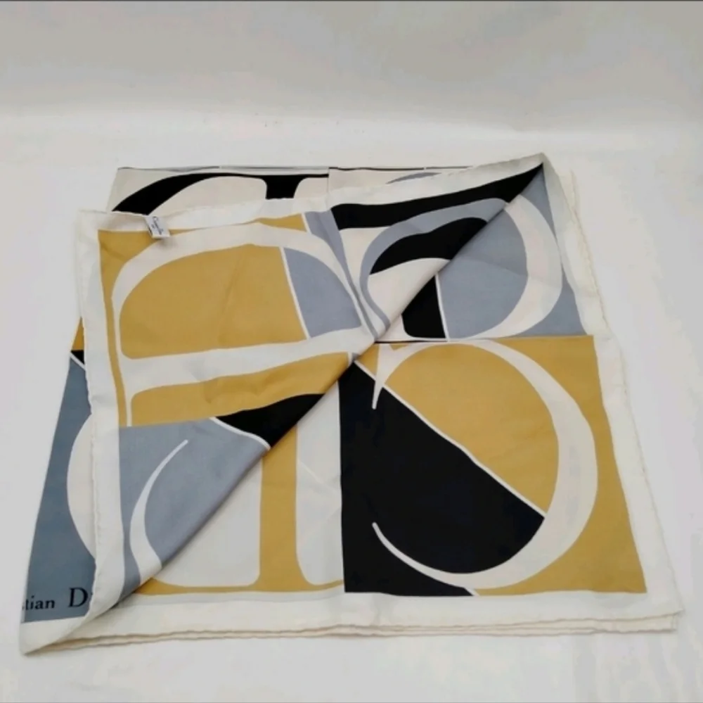 Christian Dior Monochrome Logo Scarf